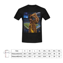 #Rossolini1# Playa Lions Stadium Background - Black T-Shirt