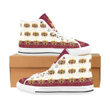 #Rossolini1# PAK White/Candy Apple Red Tongue Vancouver H Men's Canvas Shoes (1013-1)