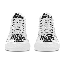 #Rossolini1# Black Lives Matter White Bottom Women's Shoes