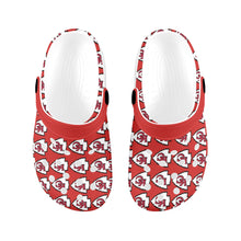 #Rossolini1# Team Red Custom Print Foam Crocs for Kids