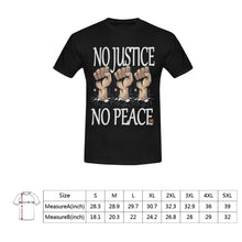 #Rossolini1# No Justice No Peace Black T-Shirt