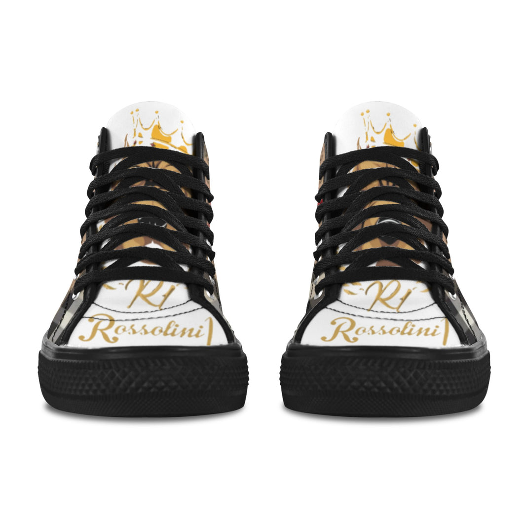 #Rossolini1# AK1 Black Bottom 2 Vancouver H Women's Canvas Shoes (1013-1)