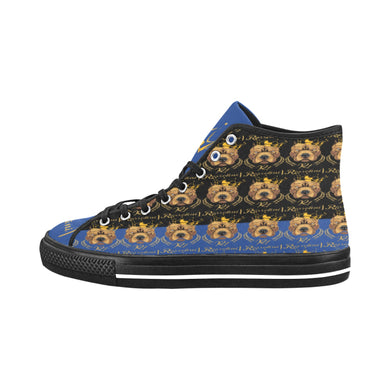 #Rossolini1# PAK Black/Blue Tongue Black Bottom Vancouver H Men's Canvas Shoes (1013-1)