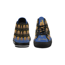 #Rossolini1# PAK Black/Blue Tongue Black Bottom Vancouver H Men's Canvas Shoes (1013-1)