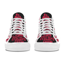 #Rossolini1# Black Lives Matter 9s BT Red Fist White Bottom Men's Shoes