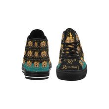 #Rossolini1# PAK Black/Kelly Green Black Bottom 2 Vancouver H Women's Canvas Shoes (1013-1)