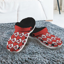 #Rossolini1# Team Red/Black Inside Fleece Lined Foam Crocs for Adults