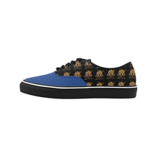 #Rossolini1# Royal Blue Classic Women's Canvas Low Top Shoes/Large (Model E001-4)