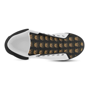 #Rossolini1# TimeLess White Men's Chukka Canvas Shoes (Model 003)