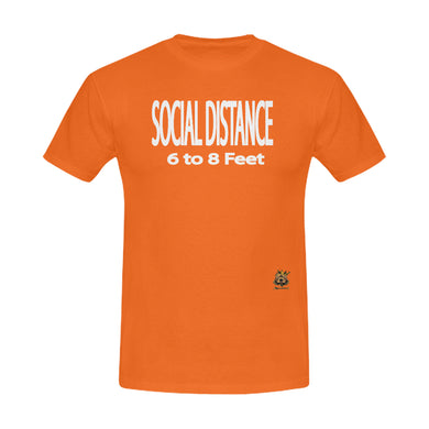 #SOCIAL DISTANCE# Orange T-Shirt
