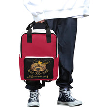 #Rossolini1# Red/White 2 Twin Handle Backpack (Model 1732)