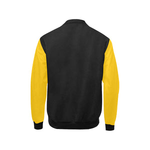 #Rossolini1# In Your Face Gold Sleeves Kids' Bomber Jacket (Model H40)
