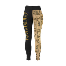#Rossolini1# TheName HIEROGLYPHS Plus Size High Waist Leggings (Model L44)