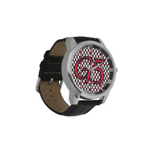#Rossolini1# G 5 Red Men's Leather Strap Large Dial Watch(Model 213)