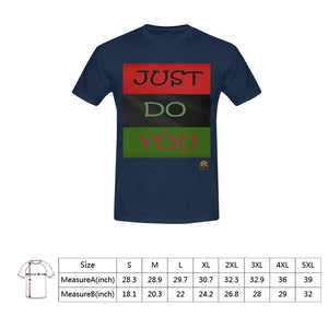 #Rossolini1# JUST DO YOU Navy Blue Men's T-Shirt in USA Size (Front Printing Only)