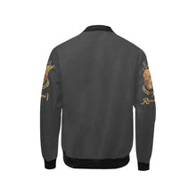 #MASKOFF#Dark Charcoal Kids' Bomber Jacket (Model H40)