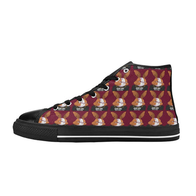#BLM# Rabbit Candy Apple Red High Top Canvas Shoes for Kid (Model 017)