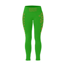 #Rossolini1# TheName Green Plus Size High Waist Leggings (Model L44)