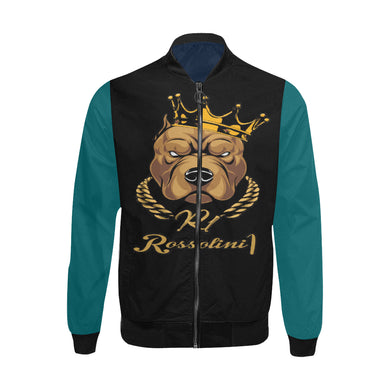 #Rossolini1# In Your Face Kelly Green Bomber Jacket for Men (Model H31)