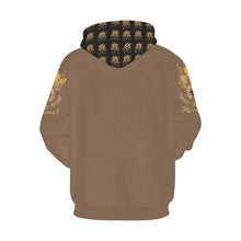 #MASK OFF# Brown Hoodie for Men (Model H13)