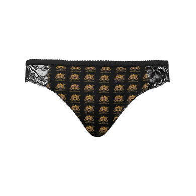 #Rossolini1# Black Women's Lace Panty (Model L41)