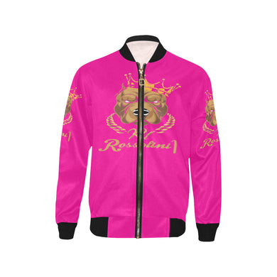 #MASKOFF# Pink Kids' Bomber Jacket (Model H40)