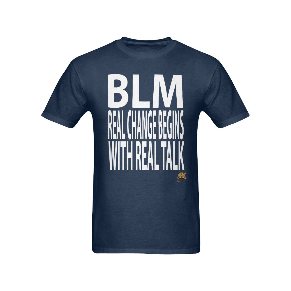 #Real Change# Navy Blue T-Shirt