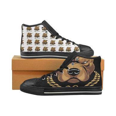 #Rossolini1# InSider Mask Off White High Top Canvas Shoes for Kid (Model 017)