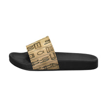 #HIEROGLYPHS# Men's Slide Sandals/Large Size (Model 057)