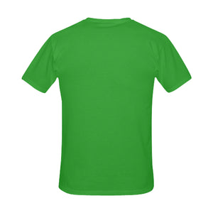 #MARKEDFORLIFE# Blue Paw Green Men's T-Shirt