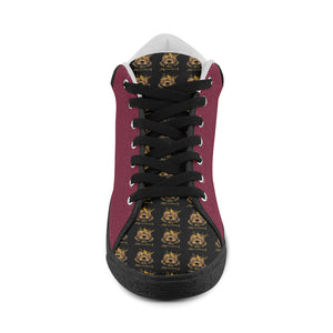 #Rossolini1# TimeLess Candy Apple Red Women's Chukka Canvas Shoes (Model 003)