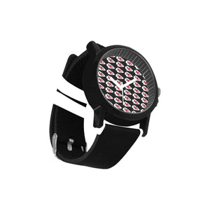 #Rossolini1# KC White Hours/Seconds Unisex Silicone Strap Plastic Watch (Model 316)