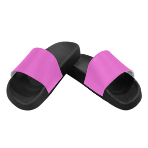 #Rossolini1# Pink Men's Slide Sandals/Large Size (Model 057)