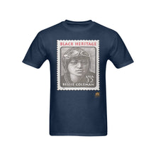 #Stamped# Bessie Coleman Navy Blue T-Shirt