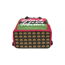 #Rossolini1# Black Lives Matter Red/Green 2 Twin Handle Backpack (Model 1732)