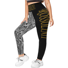 #Rossolini1# TheName SnakeSkin IMG Plus Size High Waist Leggings (Model L44)