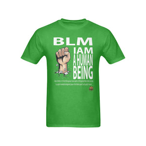 #Rossolini1# I Am A Human Being Green T-Shirt