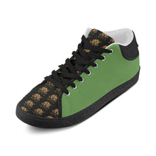 #Rossolini1# TimeLess Grass Green Men's Chukka Canvas Shoes (Model 003)
