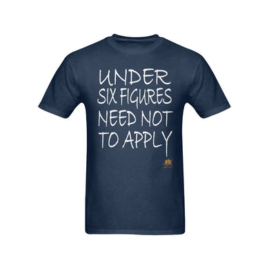 #Under Six Figures# Navy Blue T-Shirt