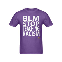 #BLM# Stop Teaching Racism Purple T-Shirt