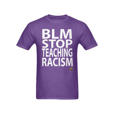 #BLM# Stop Teaching Racism Purple T-Shirt