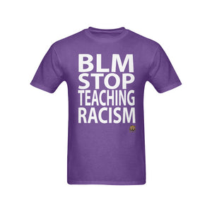 #BLM# Stop Teaching Racism Purple T-Shirt