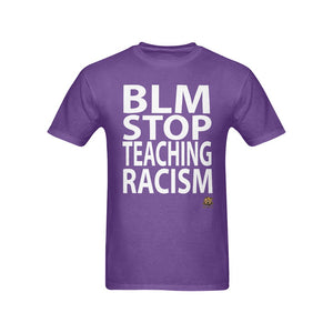 #BLM# Stop Teaching Racism Purple T-Shirt