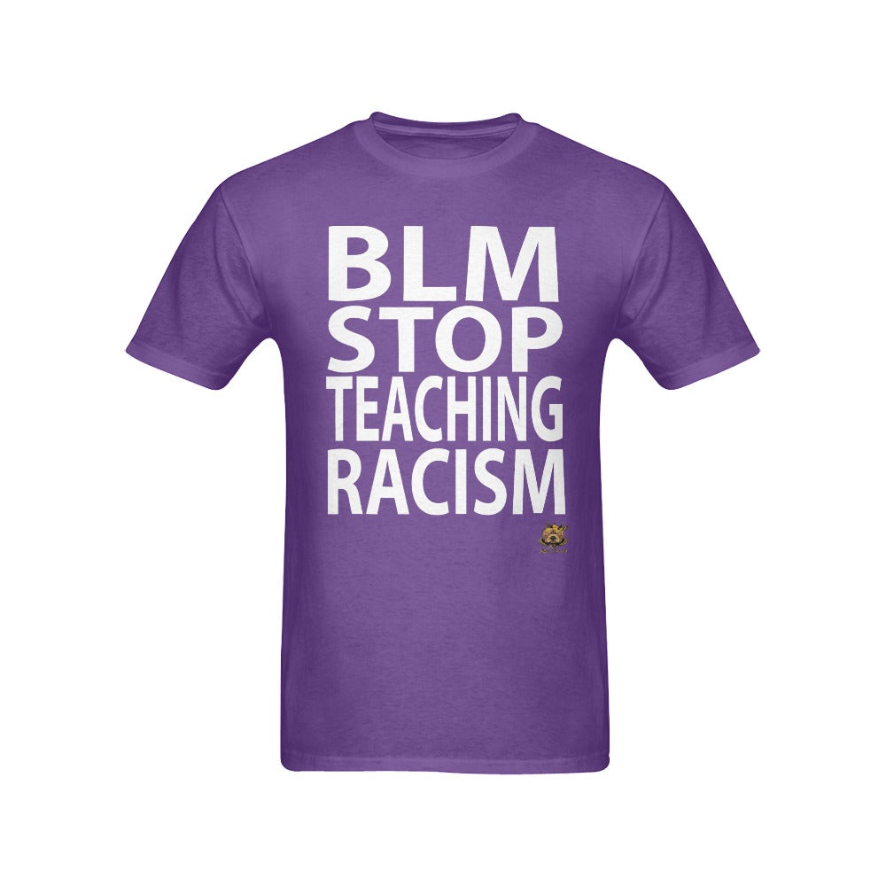 #BLM# Stop Teaching Racism Purple T-Shirt