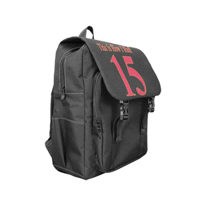 #This Is How I Roll# 15 Red/Gold Casual Shoulders Backpack (Model 1623)