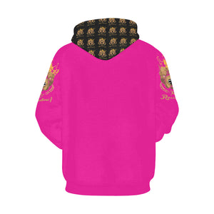 #MASK OFF# Pink Hoodie for Men (Model H13)