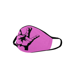 #STRAIGHT OUT OF THE WEST# Pink Mouth Mask