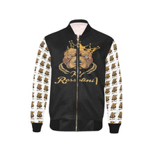 #Rossolini1# In Your Face MaskOff White Sleeves Kids' Bomber Jacket (Model H40)