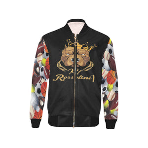 #Rossolini1# In Your Face BALLIN Sleeves Kids' Bomber Jacket (Model H40)