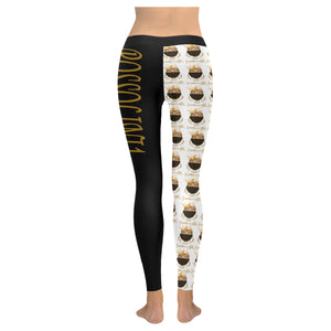 #Rossolini1# TheName MaskOn White Low Rise Leggings (Invisible Stitch) (Model L05)